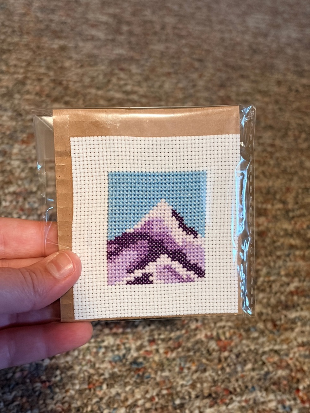 2x2.25 Mountain Cross Stitch